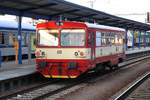 CD 810 157-8 am 15.August 2018 als Os 4275 nach Kuty im Ausgangsbahnhof Breclav.