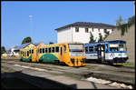 CD 810359-0 ist hier am 19.08.2020 um 9.26 Uhr gerade im Bahnhof Tachov angekommen.