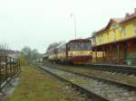 Bahnhof As Mesto im Regen.