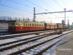 Im Wintersonnenschein in Decin (Tetschen-Bodenbach) strahlt vor Abfahrt nach Ceska Lipa (Bhmisch Leipa) bzw.