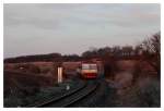 810 213-3 mit Beiwagen am Sp 1710 bei Vrbno nad Lesy am 20.03.2014