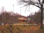 Im Dezember 2006 fhrt ein CD Triebwagen der Reihe 810  Brotbchse  aus As Richtung Cheb (Eger) aus.