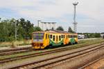 CD 914 052-6/814 052-7 wartet am 06.Juli 2019 im Bahnhof Kromeriz auf seinen nächsten Einsatz.