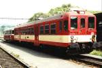 842 026-7, 020 053-5 auf Bahnhof Beroun am 7-5-1995.