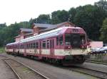 843 009-2 mit Os 16220 Harrachov-Liberec auf Bahnhof Tanvald am 12-7-2009.