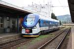 CD 844 022-4 als OS 13215 nach Roznov pod Radhostem am 10.August 2018 im Bahnhof Valasske Mezirici.