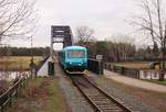 845 204-7 Arriva (R 1147)zu sehen am 27.12.19 in Neratovice.