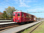2017-10-14; Sonderfahrt der Ostsächsischen Eisenbahnfreunde nach Pardubice, ab Pardubice ging es mit Hurvinek nach Pardubice-Rosice, wo es ein kleines, aber feines, Eisenbahnmuseum gibt.