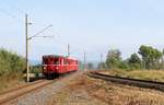 Am 24.09.16 war in Cheb Tag der Eisenbahn. Es fuhren viele Sonderzüge von Cheb nach Aš, Karlovy Vary, Mariánské Lázně, Plesná und Luby u Chebu. M131 1515 mit Beiwagen und M131 1130 zu sehen bei Vojtanov (Rechts das Gleis nach Aš)auf dem Weg nach Plesná.  