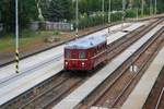 CSD M131.1454 fährt am 20.Juli 2019 als Os 10986 (Kromeriz - Tovacov) in den Bahnhof Kojetin ein.