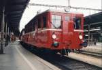 Historischer Triebwagen M131.1463 in Brno Hbf im Sommer 2001