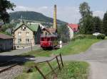 M 131.1513 mit dem OS 11929 von Vejprty nach Chomutov am 19.07.14 . Hier zu sehen am Esig Vejprty.
