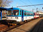 CD 809 557 auf Hbf. Kralupy nad Vltavou am 13.11.2012.