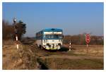 809 345-2 am MOs 12301 bei Horní Beřkovice unterwegs nach Vraňany 11.03.2014