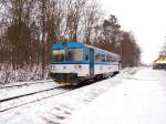 CD 809 249-6 auf Bahnhof Lázně Toušeň am 5.