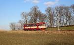 810 041-4 mit OS 27213 zu sehen am 14.02.18 bei Třebeň.