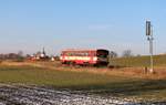 810 548-8 mit OS 27213 zu sehen am 21.02.18 bei Třebeň.