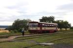 810 073 hat am 22.07.2019, als Os16749 (Bečov nad Teplou - Žlutice), den Bf Štědrá erreicht. 