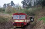 810 500 als Os9204 von Světlá nad Sázavou nach Čerčany am 28.04.2013 bei Vlastějovice