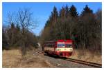 810 459-8 kurz vor der Einfahrt im Hp Krimov 09.03.2014