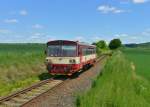 810 633 mit einem Os nach Strakonice am 25.05.2014 bei Breznice.