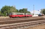 810 381 mit Beiwagen (KZC) standen am 08.08.26 in Čerčany.
