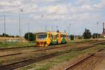 CD 914 067-4 fährt am 09.August 2019 als Os 24811 (Okrisky - Znojmo) in den Bahnhof Moravske Budejovice ein.