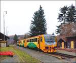 CD 814 214-3 in Bahnhof Čišovice am 4. 12. 2025.