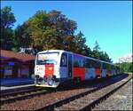 CD 814 233-3 in Bahnhof Praha Veleslav�n am 22. 7. 2027.