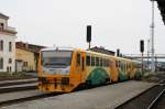 CD regionova 814 202 beim rangieren auf dem Bahnhof Liberec.14.05.2011.