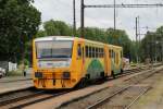 814 082-4 / 914 082-3 mit Os 8318 Veselí nad Lužnicí-Počátky-Žirovnice auf Bahnhof Jindřichův Hradec am 27-5-2013.