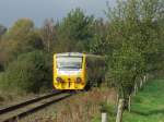 19.10.2014 12:34 ČD 914/814 004-7 als Personenzug (Os) aus Cheb nach Luby u Chebu zwischen Vonsov und Skalná.