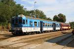 CD 842 004-4 als Os 4444 (Moravske Branice - Ivancice) am 18.August 2018 im Bahnhof Moravske Branice.