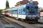 CD 842 022-6 am 20.Juli 2019 im Bahnhof Uherske Hradiste.