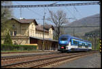 VT 844004-2 aus Most in Straz nad Ohre um 13.18 Uhr pünktlich weiter nach Karlovy Vary. Der Zug hat die Nummer 7054.