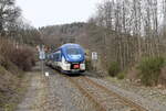 844 024-0 auf dem Wege nach Karlovy Vary , in Nejdek Sucha .18.03.2023 10:27 Uhr.