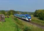 844 011 und ein weiterer 844 als Os nach Domazlice am 05.09.2014 bei Blizejov.