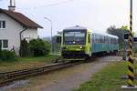 CZ-AAR 945 101-x als erstes Fahrzeug des AEx 1060 (Nitra - Praha hl.n.) fährt am 08.September 2018 durch den Bahnhof Hradcovice.