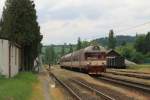 80 29 202-6 / 854 209-4 mit Os 4810 Brno-Jihlava auf Bahnhof Okřky am 24-5-2013.