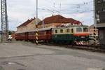 CSD E422 0003 (CD 100 003-3) am 25.August 2018 im Bahnhof Tabor.