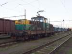 CD Cargo 111 021 auf Hbf. Kralupy nad Vltavou am 13.11.2012.