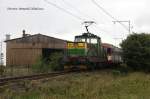Bei Regenwetter kam mir 113002 auf der Strecke Tabor - Bechyne am Ortsrand von   Malsice am 27.8.2014 um 11.25 Uhr pünklich mit dem Zug 28409 nach Bechyne entgegen.