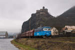 Am 22. Dezember 2019 war 122 032-6 unterwegs in Usti nad Labem. Man erahnt die Ladung ;) 