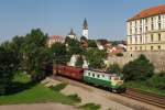 122 xxx mit Kohlezug in Litomerice (24.07.2012)