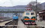 123 015 und 499 0042 von IDS Cargo am 31.12.2018 in Usti nad Labem Strekov.