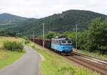 130 040-9 zu sehen mit einem leeren Kohlenzug am 09.07.22 bei Sebuzin. 