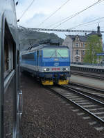 162 053-3 bei der Durchfahrt in Usti nad Labem.