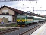 163 093 mit dem R 671 nach Brno (Brnn) bei Einfahrt in Teplice v Cechach (Teplitz in Bhmen).