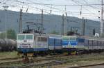 163 009-6 und 163 079 - 7 in Usti nad Labem zapad.13.05.2014 09:51 Uhr.