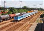 CD 362 124-0 mit Schnellzug R982  Vysočina nach Hbf. Prague in HBf. Čáslav am 9. 8. 2017